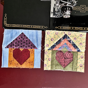 Hearts & Homes Series - Home Blocks 1 & 2 paper pieced (FPP) pattern
