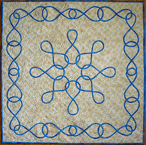 Picture of Infinity, the class project for Basic Celtic for Hand Applique.