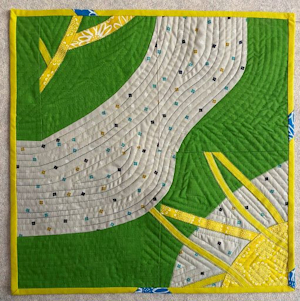 Sunflower Dreams was donated to the International Quilt Museum for their Sunflower auction.