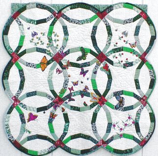 Pattern double wedding ring quilt
