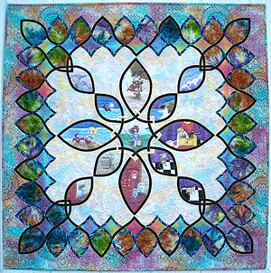 From the East to the West quilt in full color.