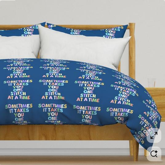 A favorite saying duvet cover.