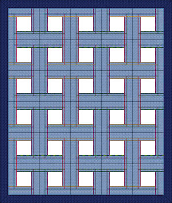 30 block layout of Celtic Plaid Pillows.