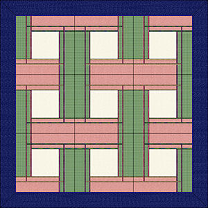 Multicolor layout of nine blocks.