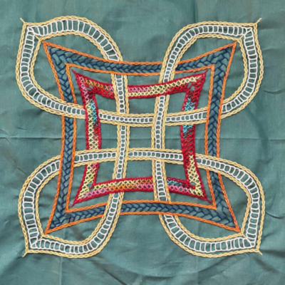 Aine is the first of nine Celtic goddesses for embroidery.