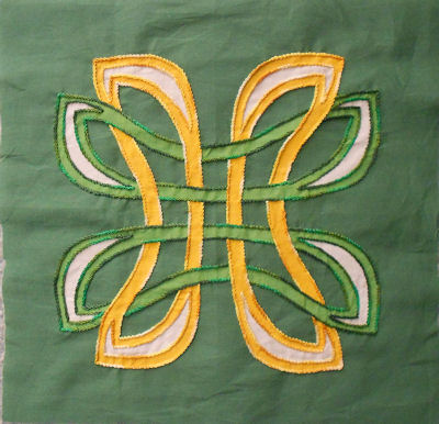 Danu in Brigid's Mantle colorway, hand embroidered