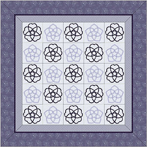 Applique and embroidery San Kamon quilt.