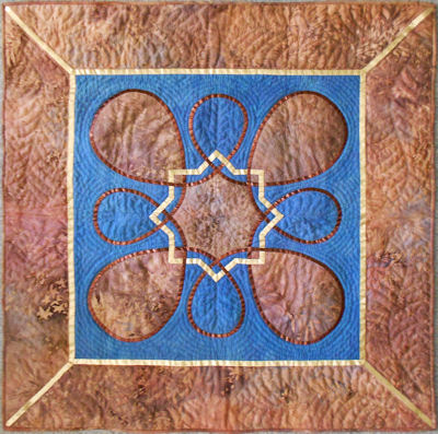 Gold & Bronze Crystals wallhanging