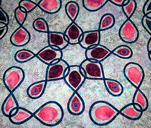 closeup of Carol's quilt.