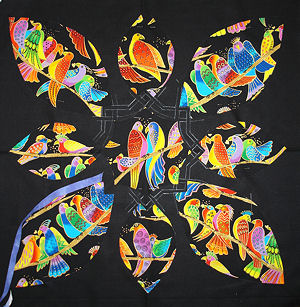 Parrots block