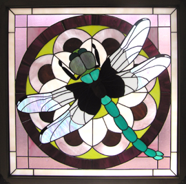 Bill Harris' stained glass dragonfly