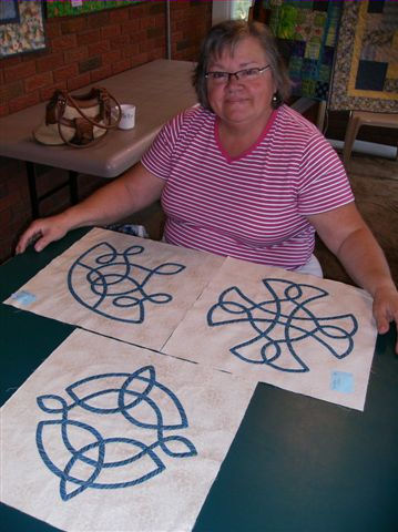 Kathy Hird's 3 blocks.