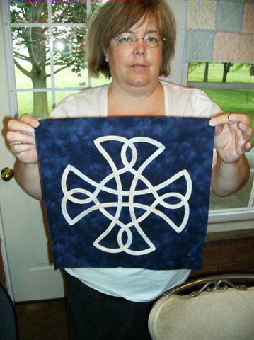 Kim Cook's Christian Cross block.