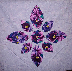 Orchids as insets.