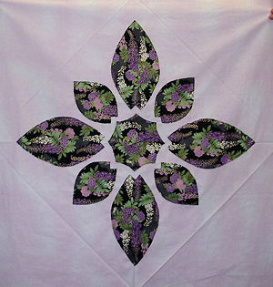 Wisteria as insets.