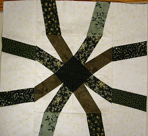 Greens used in block.