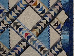 Closeup of Valli's quilt.