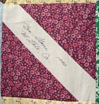 Bea Stone's signature block