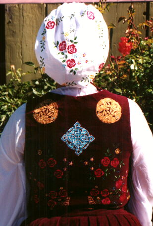 [back of Scarlett's costume]