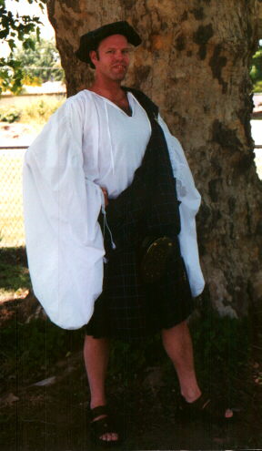 [Dan in his costume]