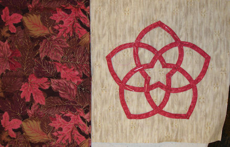 Julie Kloper's block with border fabric