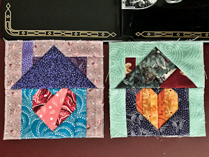 Hearts & Homes Series - Home Blocks 25 & 26 paper pieced (FPP) pattern