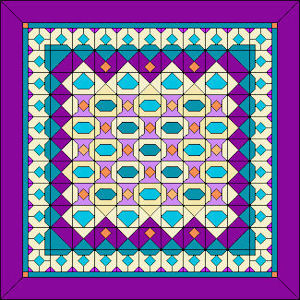 King size quilt in color