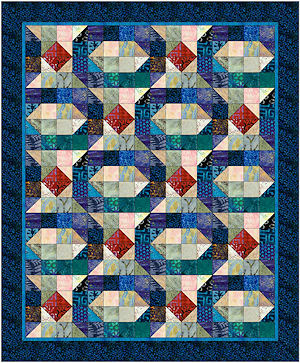 Batik lap size quilt