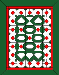 Christmas twin size quilt